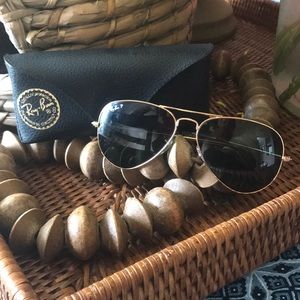Ray Ban Polarized 3025 Aviator Sunglasses